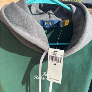 Polo by Ralph Lauren Forest Green and Gray Hoodie